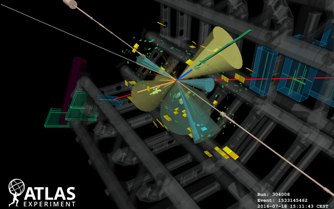 Los experimentos del LHC observan un raro proceso con cuatro quarks top, las partículas más masivas conocidas