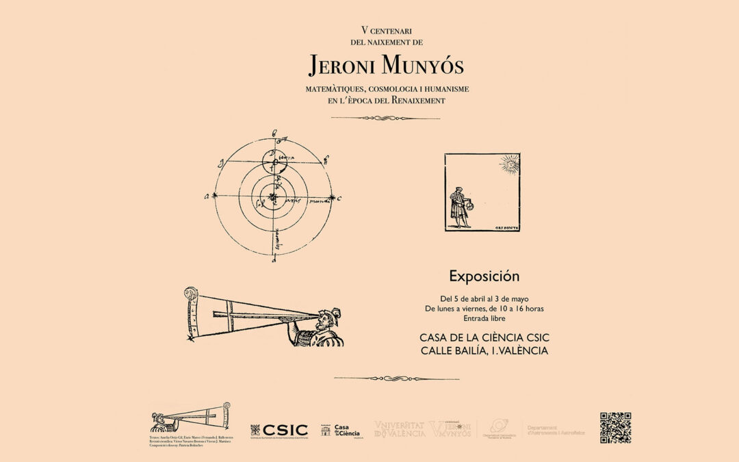 Exposició V Centenario del Nacimiento de Jerónimo Muñoz: Matemáticas, Cosmología y Humanismo en la Época del Renacimiento