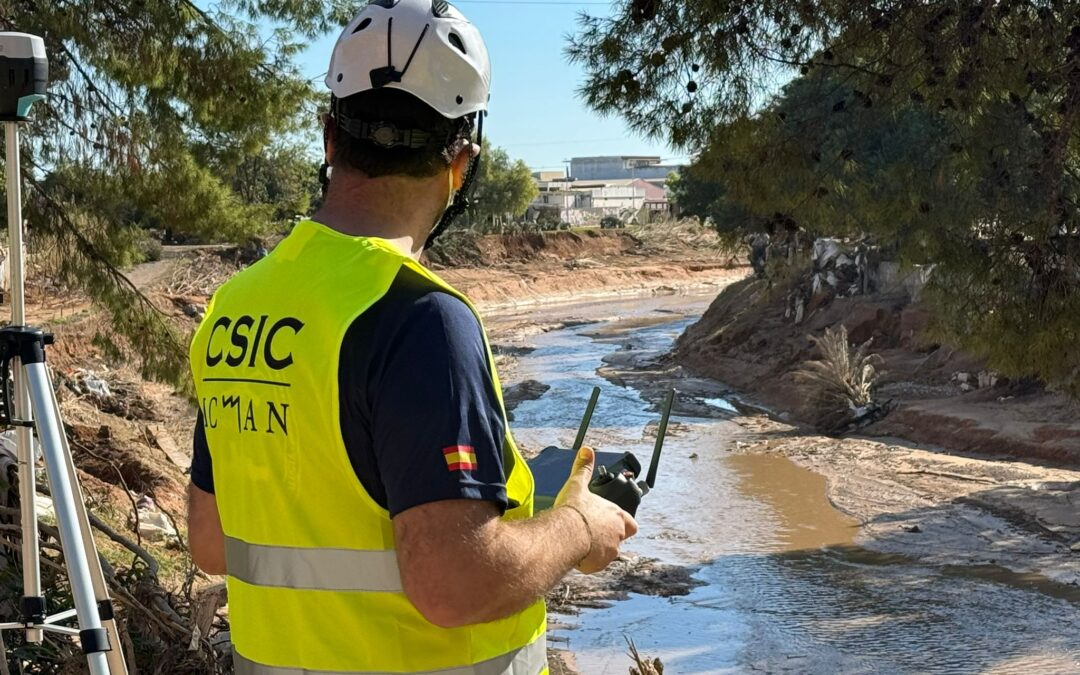 El CSIC elabora un visor d’accés obert que permet comparar el barranc del Poyo abans i després de la riuada