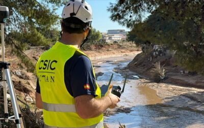 El CSIC elabora un visor de acceso abierto que permite comparar el barranco del Poyo antes y después de la riada