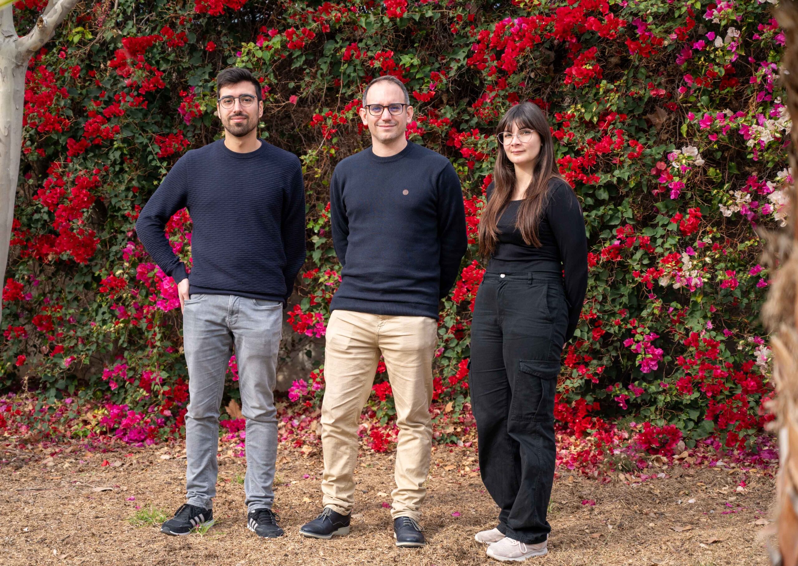 José Ignacio Jordá Llorens, Eduardo Leyva Díaz i Jessica Valdivia García, investigadors de l'IN CSIC-UMH.