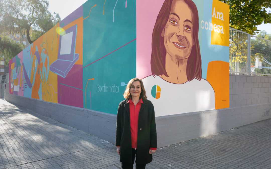 La investigadora del CSIC Ana Conesa, protagonista de un nuevo mural de Dones de Ciència